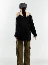 Load image into Gallery viewer, &#39;Star Collector&#39;  Punk Buckle Strap Off-Shoulder Top AlielNosirrah
