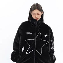 Load image into Gallery viewer, &#39;Star Knows&#39; Star Pattern Zip-Up Jacket AlielNosirrah
