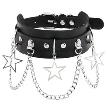 Load image into Gallery viewer, &#39;Star Wish&#39; Chains Punk Metal Choker AlielNosirrah

