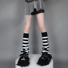 Load image into Gallery viewer, &#39;Stardust&#39; Striped Sequins Leg Warmer AlielNosirrah
