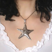 Load image into Gallery viewer, &#39;Starfish&#39; Metal Futuristic Sweater Necklace AlielNosirrah
