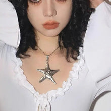 Load image into Gallery viewer, &#39;Starfish&#39; Metal Futuristic Sweater Necklace AlielNosirrah
