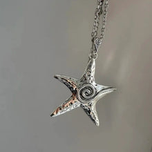 Load image into Gallery viewer, &#39;Starfish&#39; Metal Futuristic Sweater Necklace AlielNosirrah
