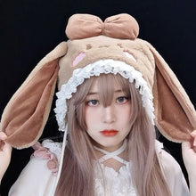 Load image into Gallery viewer, &#39;Stella&#39; Kawaii Lolita Plush Bunny Hat AlielNosirrah
