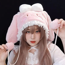 Load image into Gallery viewer, &#39;Stella&#39; Kawaii Lolita Plush Bunny Hat AlielNosirrah
