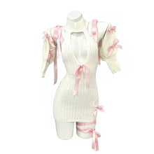 Load image into Gallery viewer, &#39;Strawberry Angel&#39; Kawaii Bow-tie Sweater Dress AlielNosirrah
