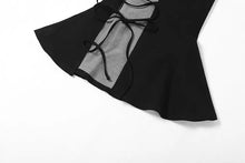 Load image into Gallery viewer, &#39;Tail&#39; Goth Dark  Split Midi Dress - AlielNosirrah
