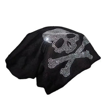 Load image into Gallery viewer, ‘Teen Spirit&#39; Grunge Skull Sequins Beanie Hat
