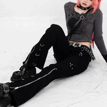 Load image into Gallery viewer, &#39;Teenage Kicks&#39; Punk Bell Shape Belt Pants AlielNosirrah
