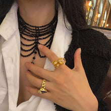 Load image into Gallery viewer, &#39;Temptation&#39; Goth Multi-layers Chokers AlielNosirrah
