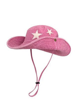 Load image into Gallery viewer, &#39;Texas Star Y2k Style Pink Star Cowboy Hat AlielNosirrah
