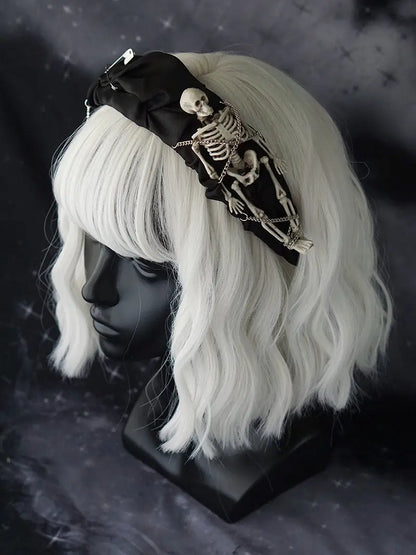 'The Addams Family' Goth Skull Decor Headband AlielNosirrah