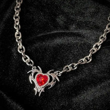 Load image into Gallery viewer, &#39;Thorns &amp; Love&#39; Heart &amp; Wings Shape Necklace AlielNosirrah
