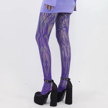 Load image into Gallery viewer, &#39;Totem&#39; Pastel Lace Hollow-out Tights AlielNosirrah
