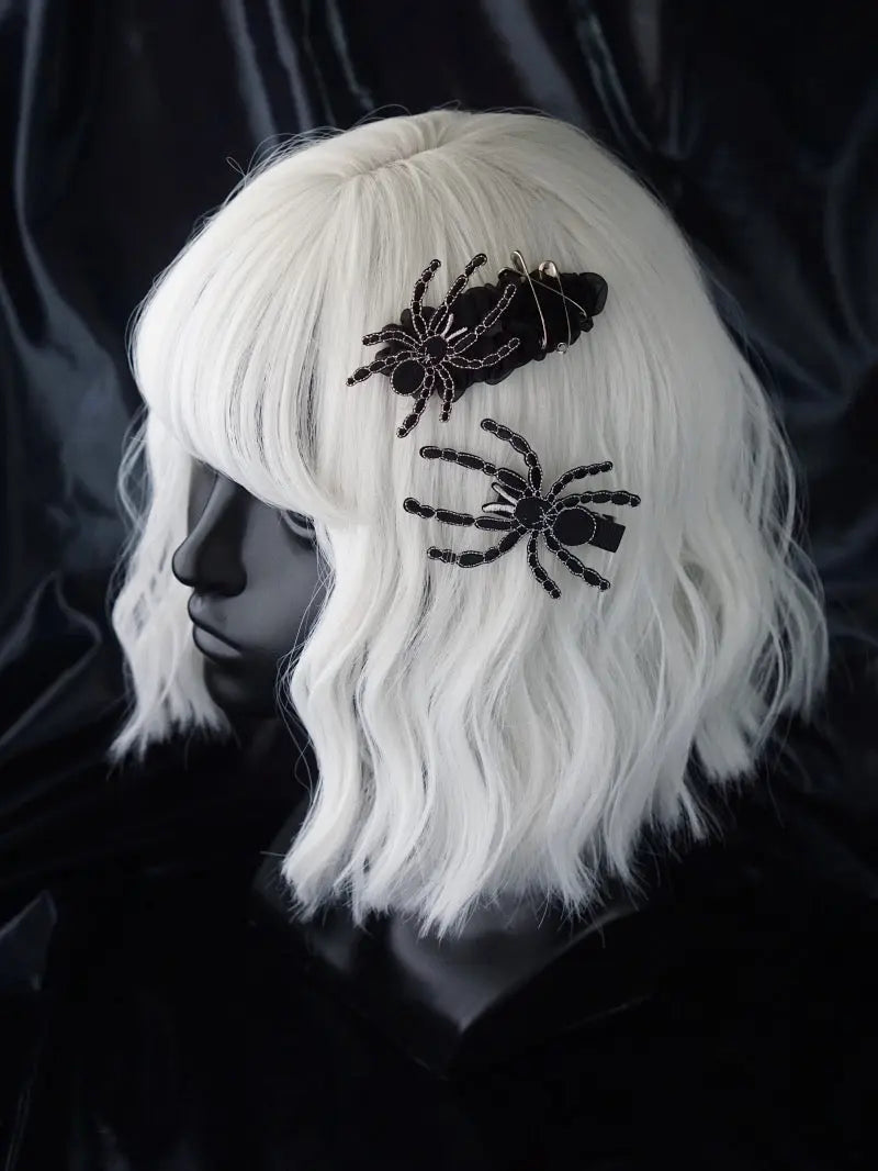 'Trapped' Dark Goth Spider Shape Hair Pins AlielNosirrah