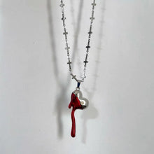 Load image into Gallery viewer, &#39;Traumatized&#39; Melting Heart Shape Necklace
