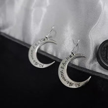 Load image into Gallery viewer, &#39;Traveler&#39; Goth Moon Shape Earrings AlielNosirrah
