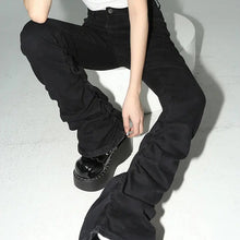 Load image into Gallery viewer, &#39;Trust Issue&#39; Punk Drawstring Bell- Bottom Pants AlielNosirrah

