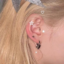 Load image into Gallery viewer, &#39;Twinkle&#39; Star Pendants Grunge Ear Hoop Earrings AlielNosirrah
