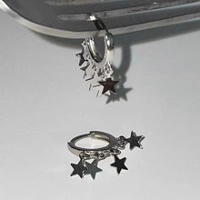 Load image into Gallery viewer, &#39;Twinkle&#39; Star Pendants Grunge Ear Hoop Earrings AlielNosirrah
