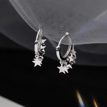 Load image into Gallery viewer, &#39;Twinkle&#39; Star Pendants Grunge Ear Hoop Earrings AlielNosirrah
