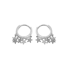 Load image into Gallery viewer, &#39;Twinkle&#39; Star Pendants Grunge Ear Hoop Earrings AlielNosirrah

