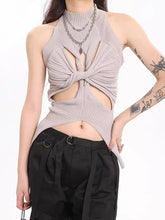 Load image into Gallery viewer, &#39;Twisted Zone&#39; Tech-wear Hollow Out Cami Top AlielNosirrah
