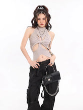 Load image into Gallery viewer, &#39;Twisted Zone&#39; Tech-wear Hollow Out Cami Top AlielNosirrah
