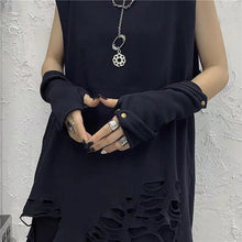 Load image into Gallery viewer, &#39;Universe&#39; Tech-wear Short Wrap Up Gloves AlielNosirrah

