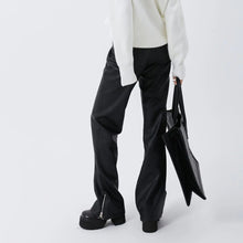 Load image into Gallery viewer, &#39;Vaping&#39; Punk Matte Pu Leather Zipper  Pants AlielNosirrah
