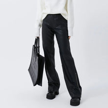 Load image into Gallery viewer, &#39;Vaping&#39; Punk Matte Pu Leather Zipper  Pants AlielNosirrah

