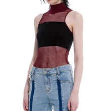 Load image into Gallery viewer, &#39;Vessel&#39; Knitted Turtleneck Halter Top AlielNosirrah
