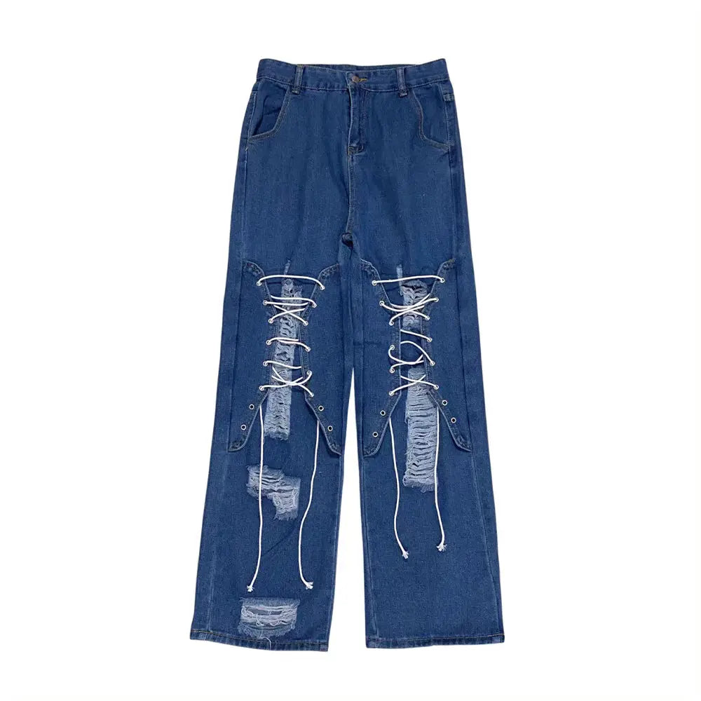 'Voodoo' Grunge Oversized High Waisted Pants AlielNosirrah