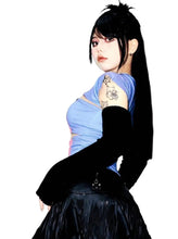 Load image into Gallery viewer, &#39;Waves&#39; y2k Blue Gradient Cutout Tank Top AlielNosirrah
