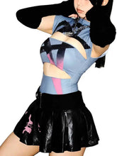 Load image into Gallery viewer, &#39;Waves&#39; y2k Blue Gradient Cutout Tank Top AlielNosirrah
