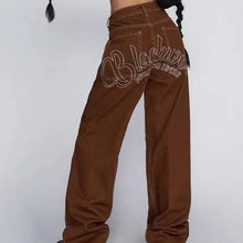 Load image into Gallery viewer, &#39;West Coast&#39; Star Print Oversized Jeans Pants AlielNosirrah
