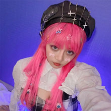 Load image into Gallery viewer, &#39;Whirlwind&#39; Cross Punk Y2K Beret AlielNosirrah
