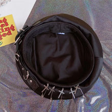 Load image into Gallery viewer, &#39;Whirlwind&#39; Cross Punk Y2K Beret AlielNosirrah
