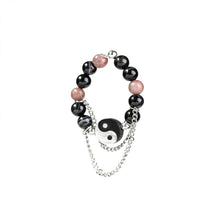 Load image into Gallery viewer, &#39;Yin &amp; Yang&#39; Alt Jade Beads Rings Set AlielNosirrah
