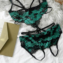 Load image into Gallery viewer, &#39;Yuko&#39; Exotic Embroidery Sexy Lingerie Set AlielNosirrah
