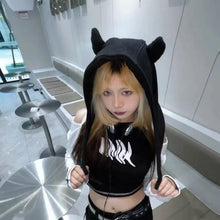 Load image into Gallery viewer, &#39;crafty&#39; little devil horn plush hat AlielNosirrah
