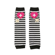 Load image into Gallery viewer, &#39;lovely horribly&#39; Y2k Harajuku Dark Knitted Striped Gloves AlielNosirrah
