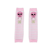 Load image into Gallery viewer, &#39;lovely horribly&#39; Y2k Harajuku Dark Knitted Striped Gloves AlielNosirrah
