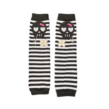 Load image into Gallery viewer, &#39;lovely horribly&#39; Y2k Harajuku Dark Knitted Striped Gloves AlielNosirrah
